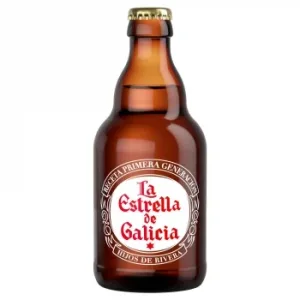 Cerveza la Estrella de Galicia Botella 33 Cl.