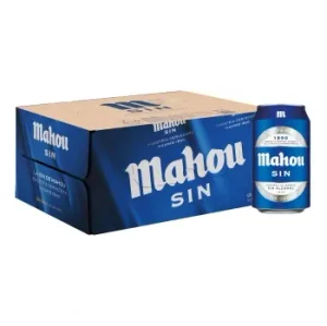 Cerveza Mahou sin Alcohol Pack 12 Latas 33 Cl.