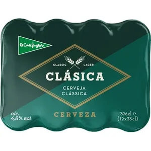 Cerveza Rubia Clásica Pack 12  el Corte Ingles 33 CL
