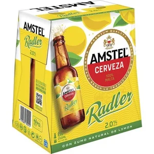Cerveza Rubia con Zumo Natural de Limón Pack 6 Amstel Radler