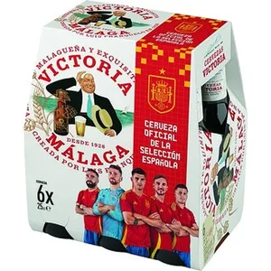 Cerveza Rubia Especial de Málaga Pack 6  Victoria 25 CL