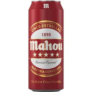 Cerveza Rubia Especial  Mahou 5 Estrellas 50 CL