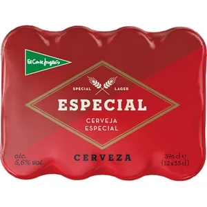 Cerveza Rubia Especial Tipo Lager Pack 12 el Corte Ingles