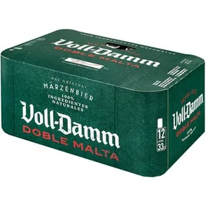 Cerveza Rubia Extra Doble Malta Pack 12  Voll Damm 33 CL