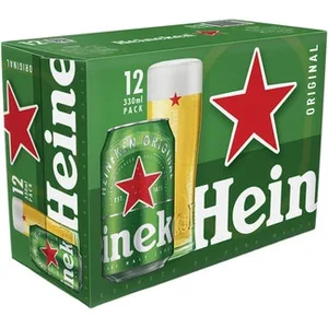 Cerveza Rubia Lager Holandesa Pack 12  Heineken 33 CL