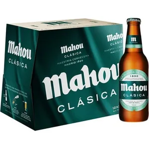 Cerveza Rubia Original Pack 12  Mahou Clasica 25 CL