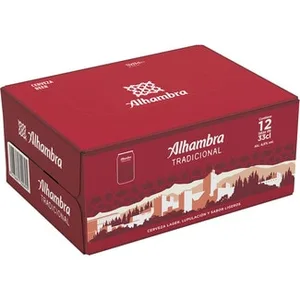 Cerveza Rubia Pack 12  Alhambra Tradicional 33 CL