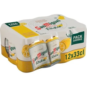 Cerveza Rubia Radler con Zumo Natural de Limón Pack 12 SAN Miguel