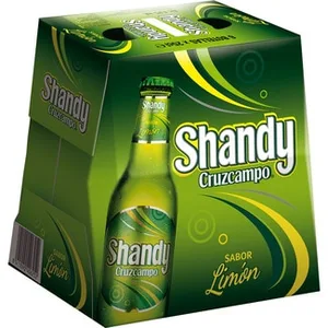 Cerveza Rubia Sabor Limón Pack 6  Shandy Cruzcampo 25 CL