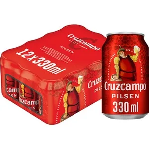 Cerveza Rubia Tipo Pilsen Pack 12 Cruzcampo