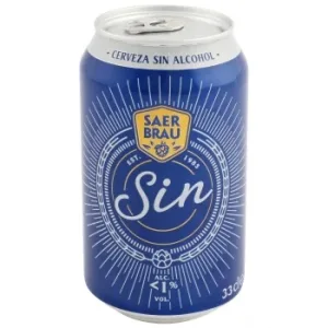 Cerveza Saer Brau sin Alcohol Lata 33 Cl.