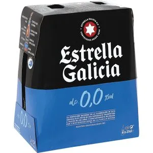 Cerveza sin Alcohol 0,0 Pack de 6 Botellas 6 X 0,25 L