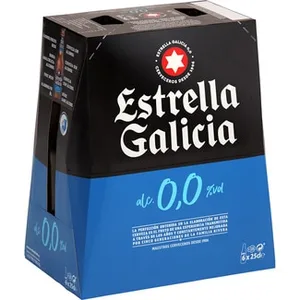 Cerveza sin Alcohol Pack 6  Estrella Galicia 0,0 25 CL