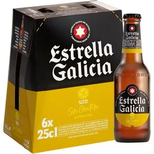 Cerveza sin Gluten Pack de 6 Botellas 6 X 0,25 L