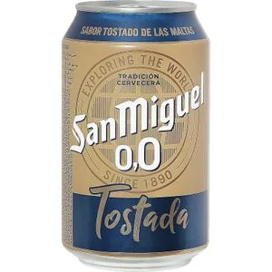 Cerveza Tostada 0,0 Lata 0,33 L