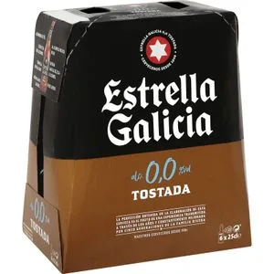 Cerveza Tostada 0,0 Pack de 6 Botellas 6 X 0,25 L