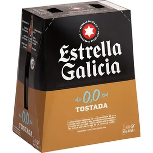 Cerveza Tostada sin Alcohol Pack 6  Estrella Galicia 0,0 25 CL