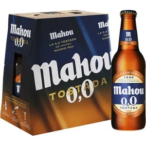 Cerveza Tostada sin Alcohol Pack 6  Mahou 0,0 25 CL