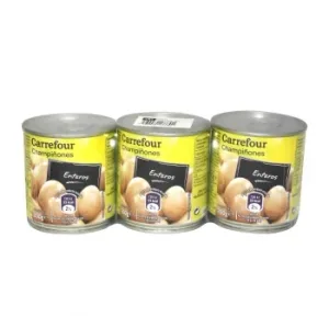 Champiñones Enteros Carrefour Pack de 3 Unidades de 115 G.