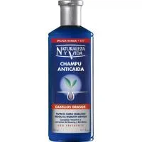 Champú Anticaída Cabello Graso Naturaleza y Vida, Bote 300 Ml