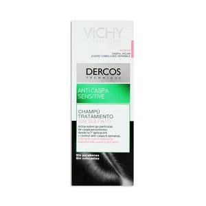 Vichy Champú Anticaspa Sensitive, sin Sulfato Vichy Dercos 200 Mililitros 200 ML
