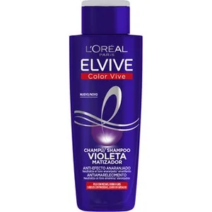 Champú Violeta Matizador Color Vive Anti-efecto Anaranjado para Pelo con Mechas Rubio o Gris Elvive