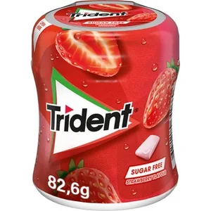 Chicle de Fresa sin Azúcar  Trident 82.6 G
