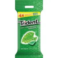 Chicle de Hierbabuena Lc Trident, Pack 4x14 G