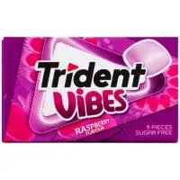 Chicle Vibes Sabor Frambuesa Trident, Caja 21 G