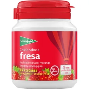 Chicles con Sabor a Fresa sin Azúcar y sin Gluten 50 Unidades el Corte Ingles