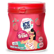 Chicles de Fresa sin Azúcar Iceberg de Dia Bote 70 Unidades