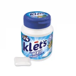 Chicles de Menta Klét's Fini sin Gluten 100 G.