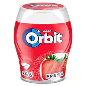 Chicles Sabor Fresa sin Azúcar Orbit Bote 46 Unidades