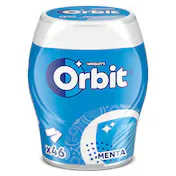 Chicles Sabor Menta sin Azúcar Orbit Bote 46 Unidades