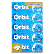 Chicles Sabor Menta sin Azúcar Orbit Bolsa 5 Unidades