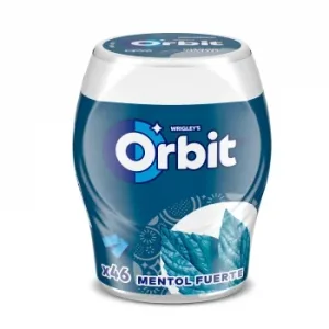 Chicles Sabor Mentón Fuerte Orbit sin Azúcar 64