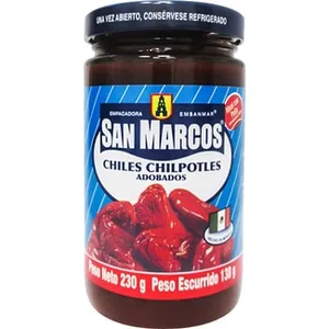 Chiles Chilpotles Adobados  SAN Marcos 230 G