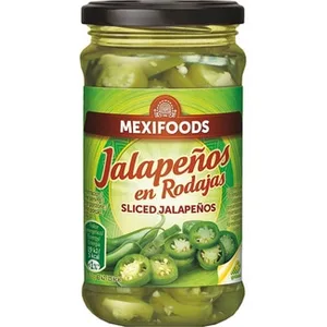 Chiles Jalapeños en Rodajas  Mexifoods 220 G