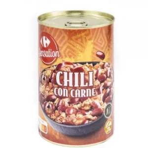 Chili con Carne Sensation Carrefour sin Gluten 418 G.