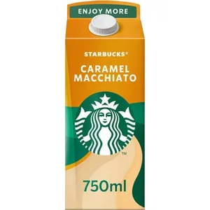 Chilled Coffee Caramel Macchiato Bebida Láctea de Café con Leche y Caramelo Starbucks