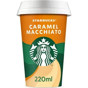 Chilled Cup Caramel Macchiato Bebida Láctea de Café con Leche y Caramelo  Starbucks 220 ML