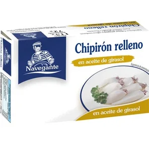 Chipirón Relleno en Aceite de Girasol Elaborado a Mano Navegante