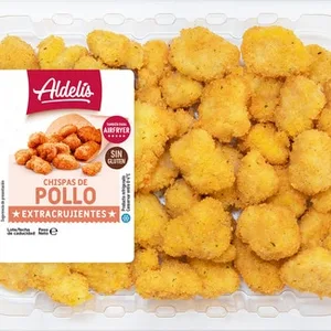 Chispas Pollo Extra Crujientes sin Gluten  Aldelis 400 G