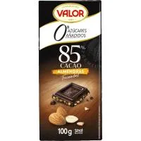 Chocolate 85% S/a Almendra Troceada Valor, Tableta 100 G