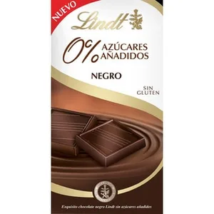 Chocolate con Leche 0% Azúcares Añadidos sin Gluten Lindt