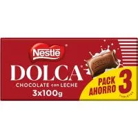 Chocolate con Leche Dolca, Pack 3x100 G