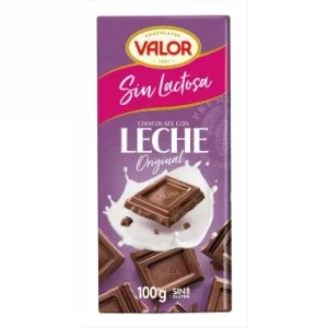 Chocolate con Leche Valor sin Gluten y sin Lactosa 100 G.