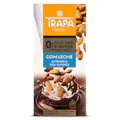 Chocolate con Leche y Almendras 0% Azúcares Añadidos Trapa 100 G