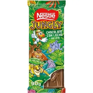 Chocolate con Leche y Galleta Nestle Jungly 90 G