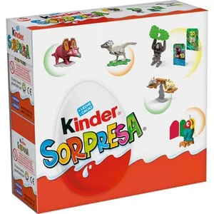Huevos de Chocolate con Sorpresa 3 Unidades Kinder Caja 60 G
